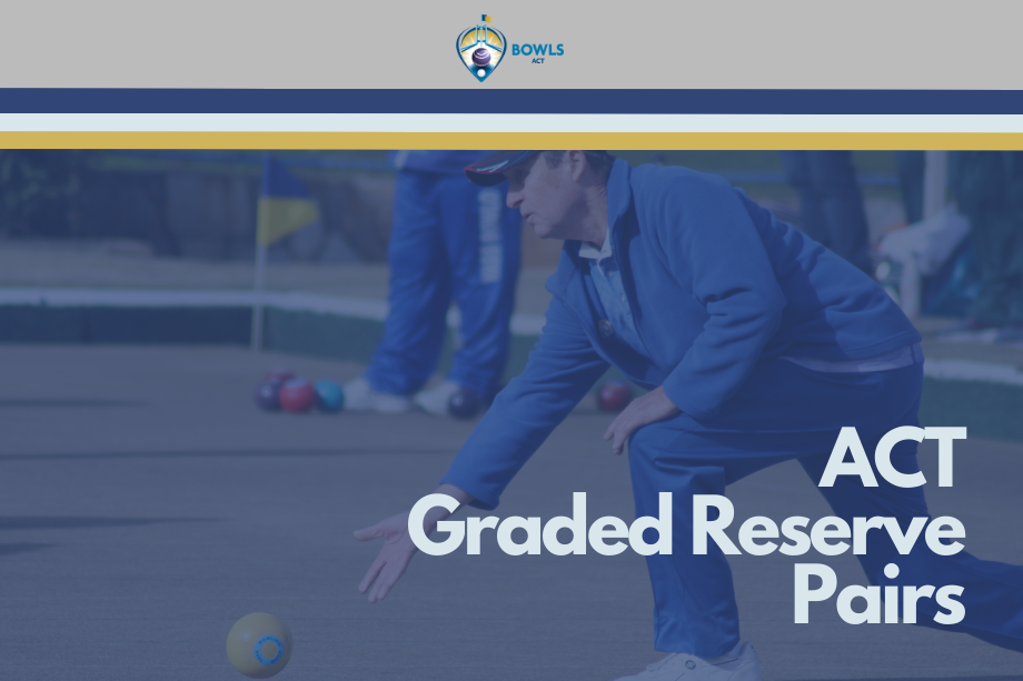 2024 ACT Graded Reserve Pairs Draws Now Online Bowls ACT